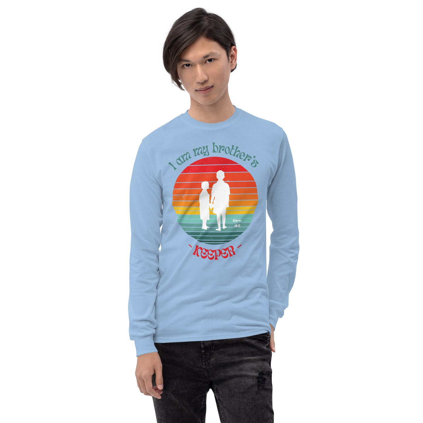Brother's Keeper Long Sleeve Shirt (male white logo)