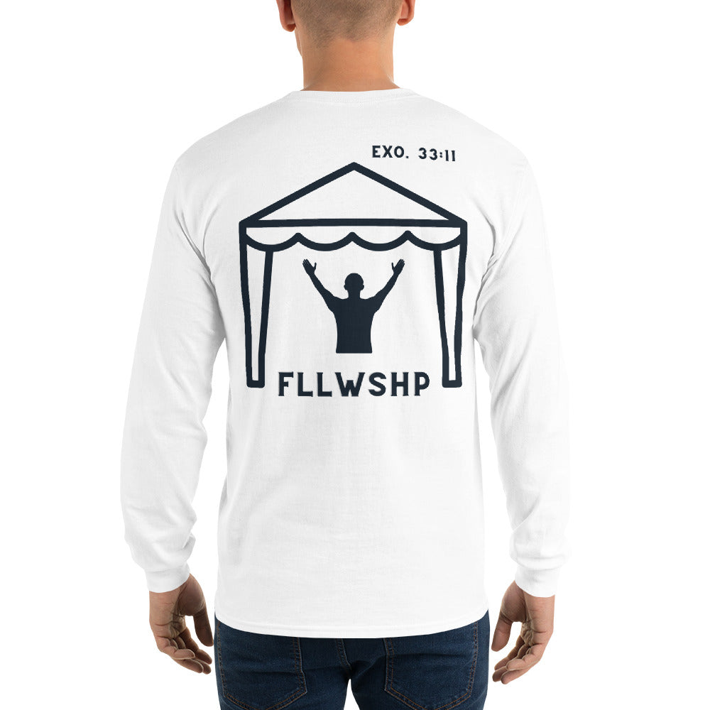 FLLWSHP w/God Long Sleeve Shirt (black print)