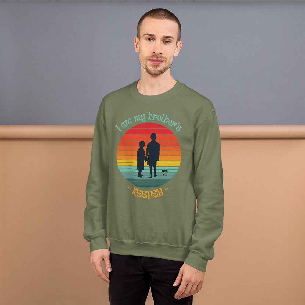 Brother's Keeper Sweatshirt (male black logo)