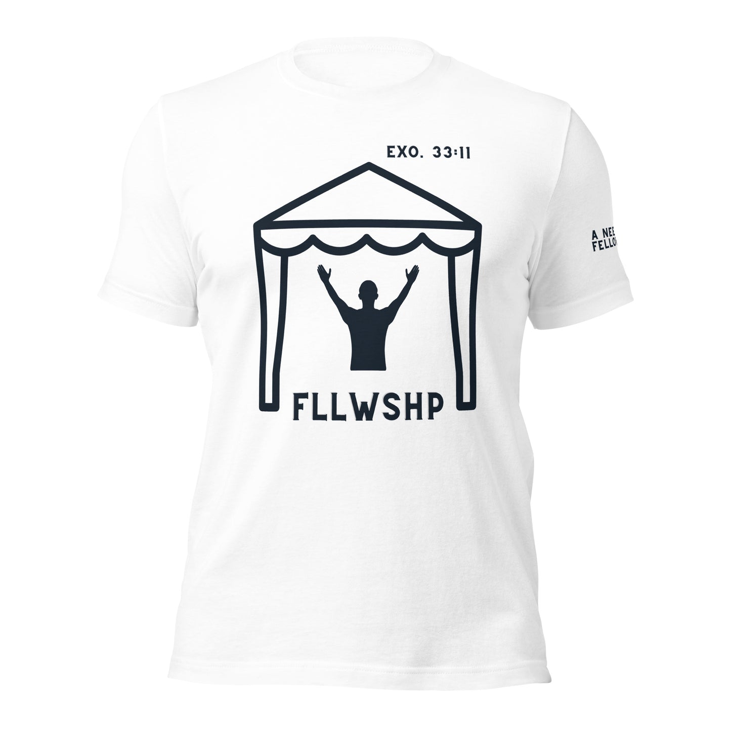FLLWSHP w/God T-shirt (black print)